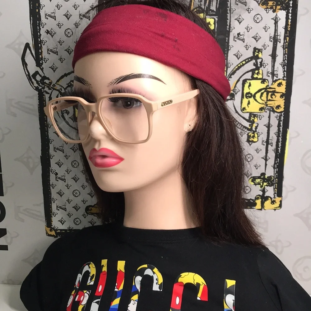 Luxury New Gucci GG0469O 003 Ivory Square Eyeglasses – Authentic & Stylish